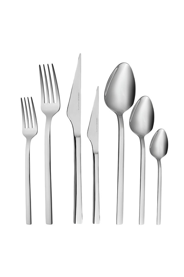 Cedar Elegance Besteckset für 12 személyes, 84 személyes - Hochwertiges 18/10 rostfreies - 1