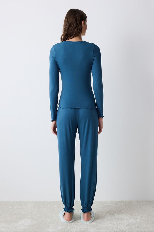 Aria Solid Pijama Takımı - 4