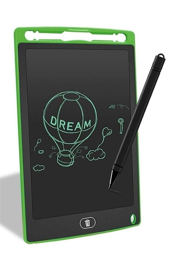 12 Inc Büyük Boy Dijital Lcd Ekran Kalemli Çocuk Yazı Çizim Writing Grafik Not Yazma Eğitim Tableti - 2