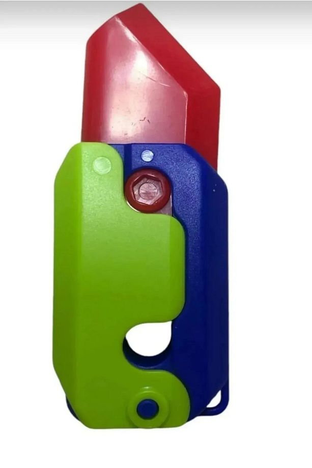 3 Adet Gravity Knife (STRES BIÇAĞI) Havuç Bıçak Kıpır Bıçak Farklı Renkler Oyuncak - 2
