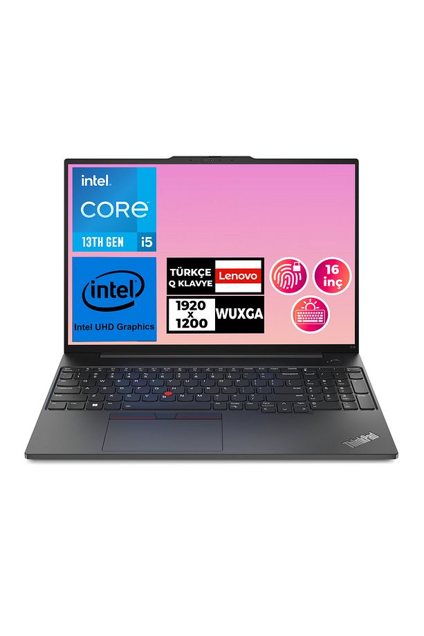 ThinkPad E16 G1 i5-13420H 24GB 1TB SSD 16" Freedos Taşınabilir Bilgisayar 21JN00K7TX 005 - 1