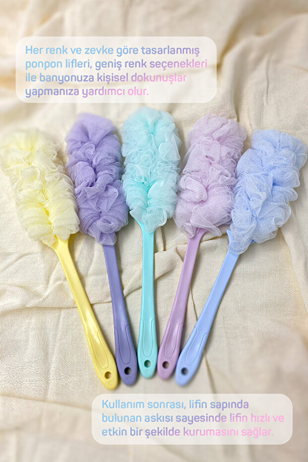 Saplı Banyo Lifi Yeşil - 5