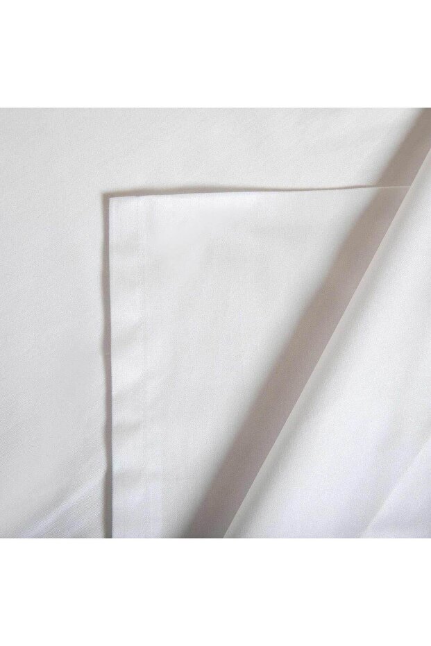 ملاءة سرير مسطحة من إديلين مقاس 240×260 سم باللون الأبيض - 2