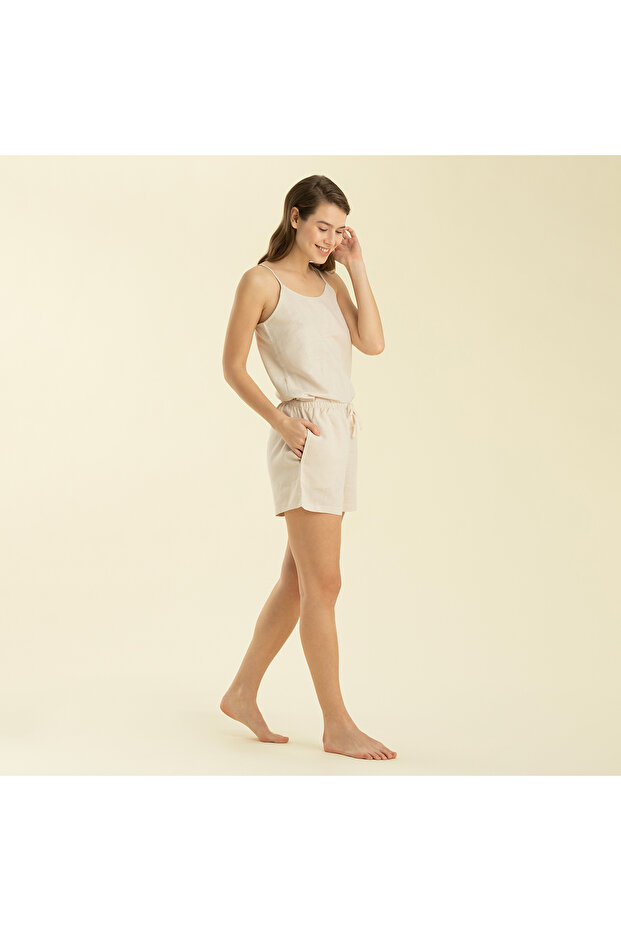 Esquına Şortlu Takım Bej - 5