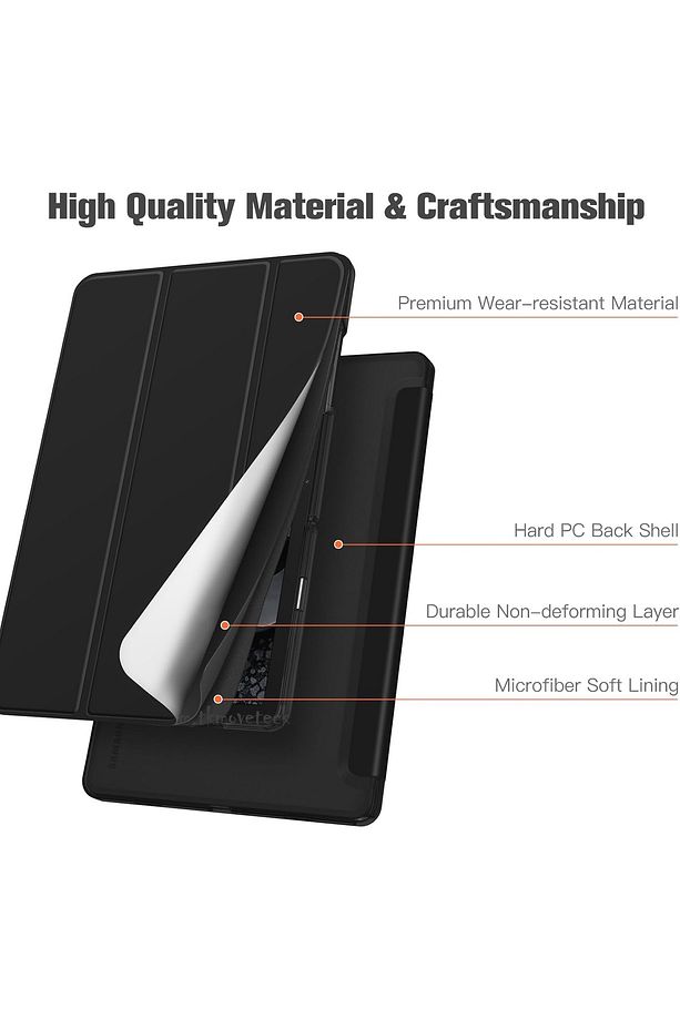 Samsung Galaxy Tab A9 Plus 11 inç Uyumlu Kılıf Smart Standlı Case Pu Deri Akıllı Uyku Modlu Sm-X210 - 4