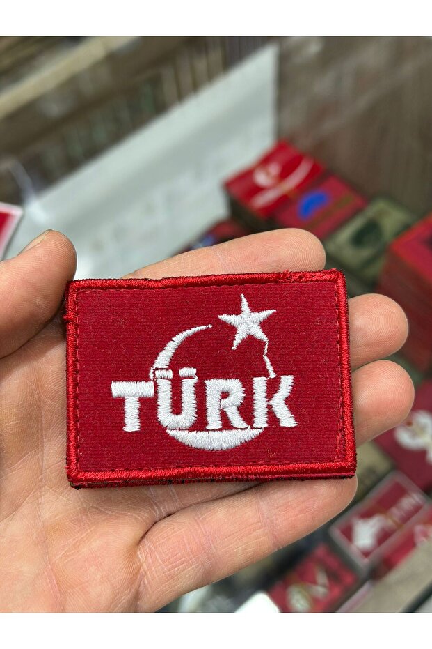 رقعة مكتوبة تركية - فيلكرو على الظهر - 1