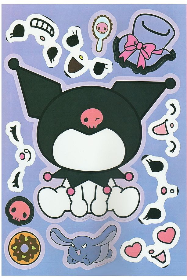 Kuromi Kendin Yap Sticker set 2Li - 3