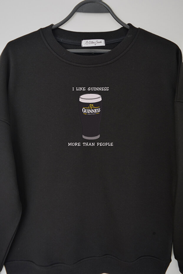 Guinn Nakış İşlemeli Unisex Oversize Sweatshirt - 2