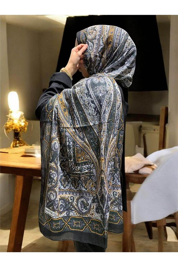 BAŞTACI SOFT ETNİK 0181 HARDAL ŞAL - 1