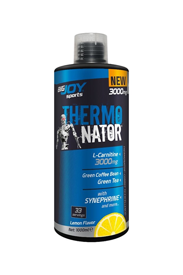 Bigjoy L-Karnitin ThermoNator Limon Aromalı – 33 Servis (L-Karnitin 3000 mg / Servis)