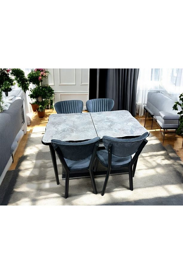 MUTFAK MASA TAKIMI 4 KİŞİLİK GLOSS MAX ( MDF ) - 6