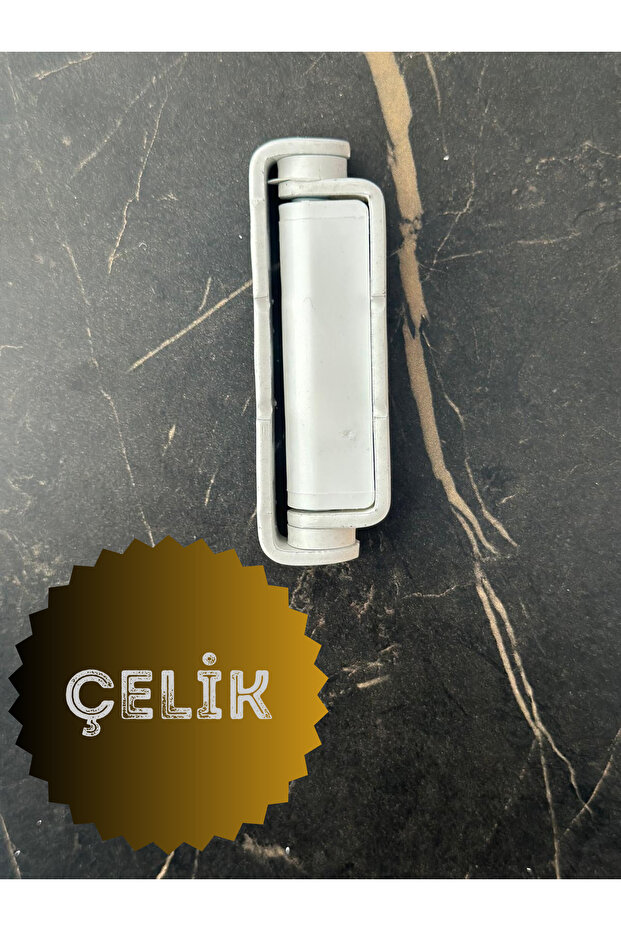 Pvc Pimapen Kapı Pencere Pratik Çelik Menteşe 80mm Beyaz (10 ADET) Vidalar Dahil - 3