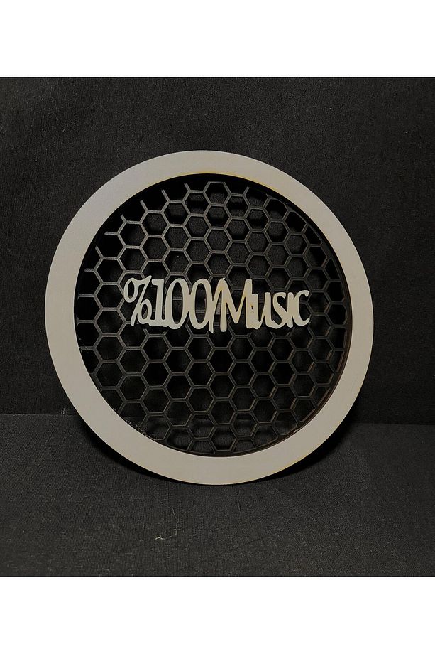 %100MUSIC Yazılı 20CM Midrange Koruma Kapağı 1Çift 2adet Midrange Hoparlör Kapağı Kasnak - 2