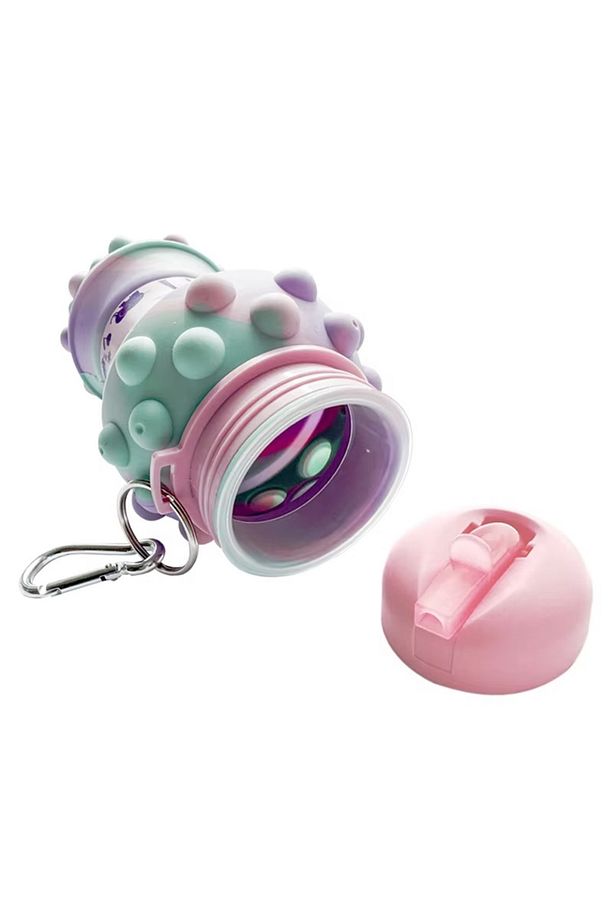 Pop It Katlanabilir Matara - Eğlenceli ve Renkli Su Şişesi (Çocuklar İçin) - 5