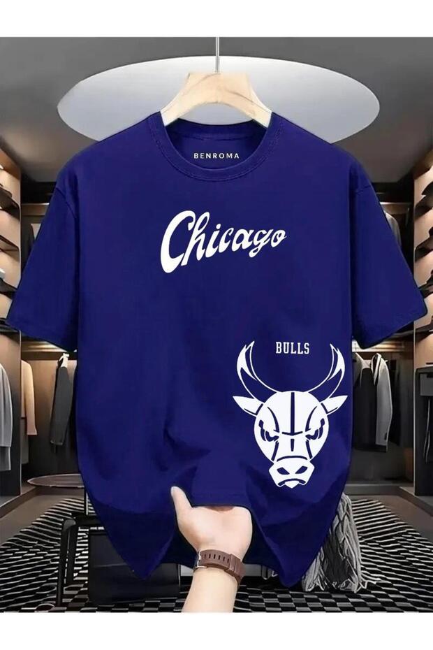 تي شيرت مطبوع عليه CHICAGO BULSS