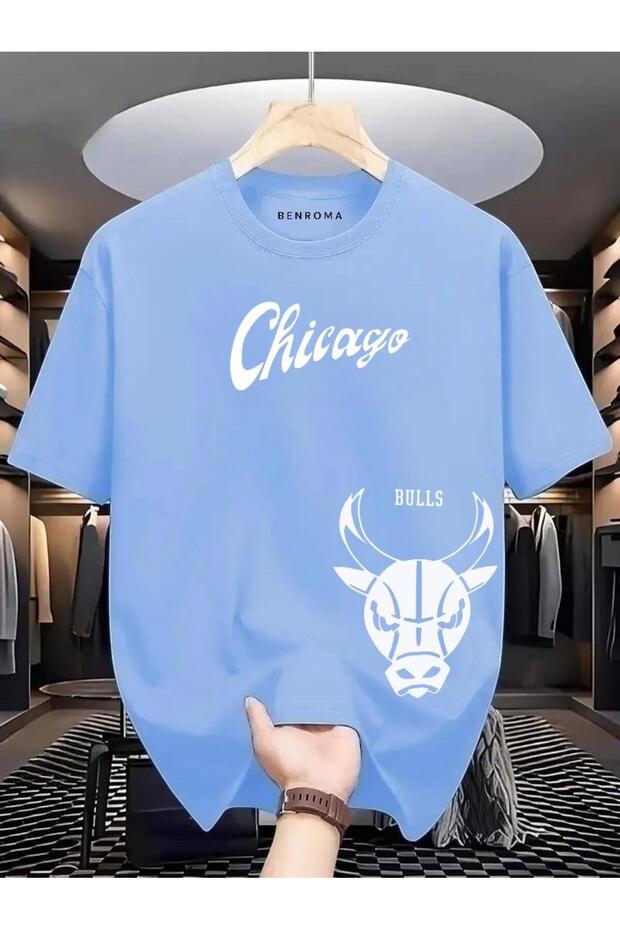 تي شيرت مطبوع عليه CHICAGO BULSS