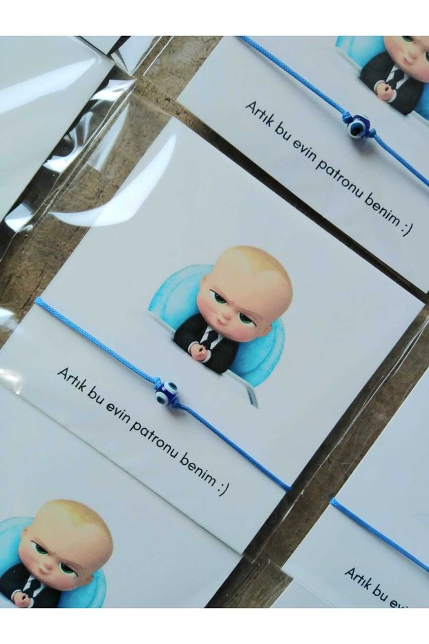 Gift New Year Birthday Preschool Child Card Boss Baby Bracelet 12Pcs