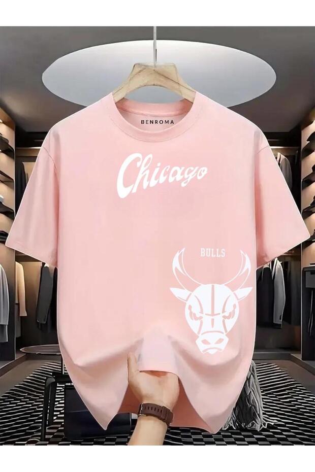 تي شيرت مطبوع عليه CHICAGO BULSS
