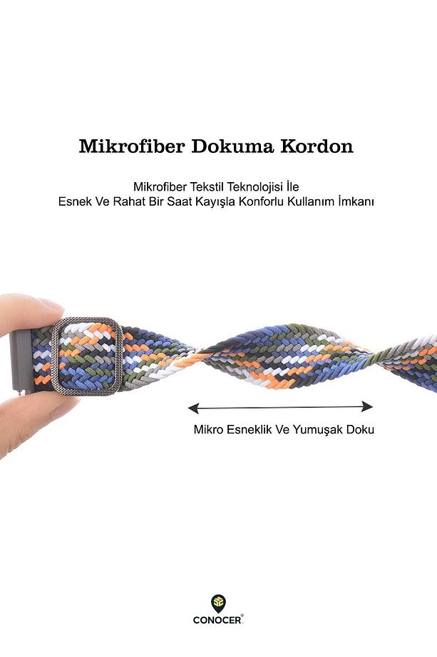 Huawei Watch Gt4 / Gt5 / Gt5 Pro 46mm Uyumlu Dokuma Hasır Tasarım Mikrofiber Kordon - 4