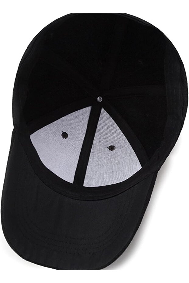 Simple black baseball cap - 6