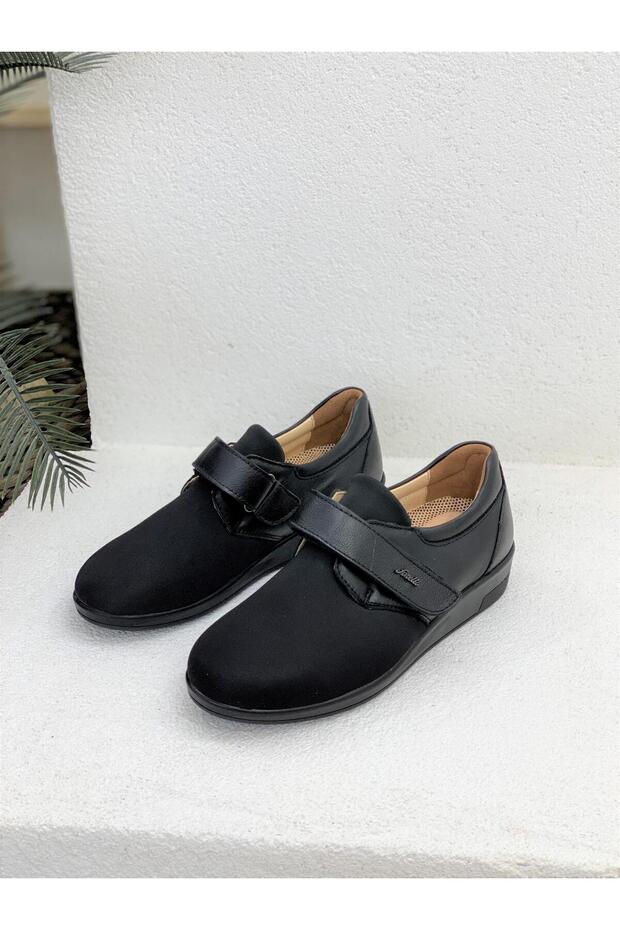 CINDY GENUINE LEATHER DIVING FABRIC VECLE ORTHOPEDIC HALLUX WOMEN'S SHOES
