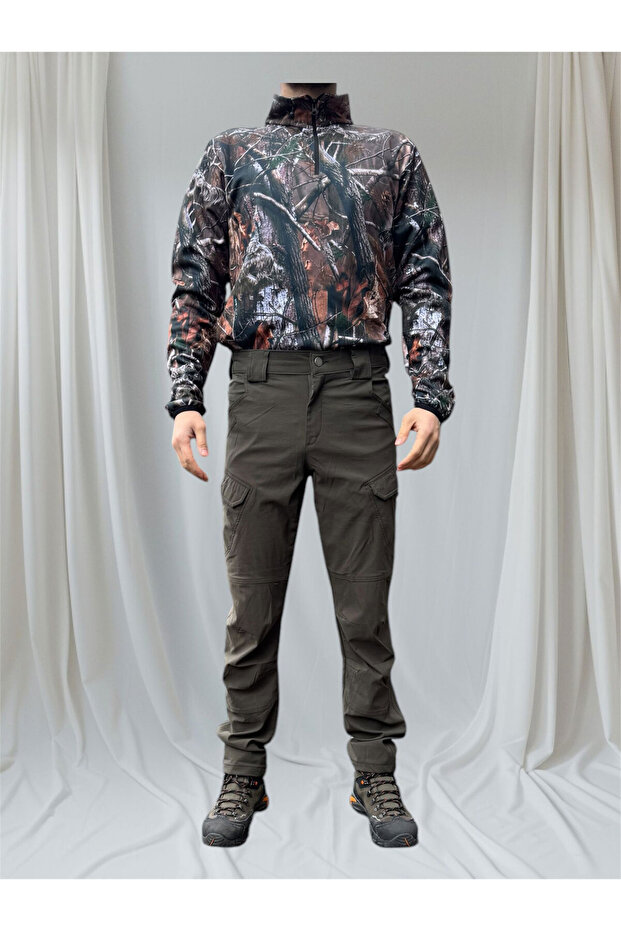 Hunting Traki̇Ng Tacti̇Cal Outdoor Lycra Water Repellent Pants Wi̇Di̇ Hunter