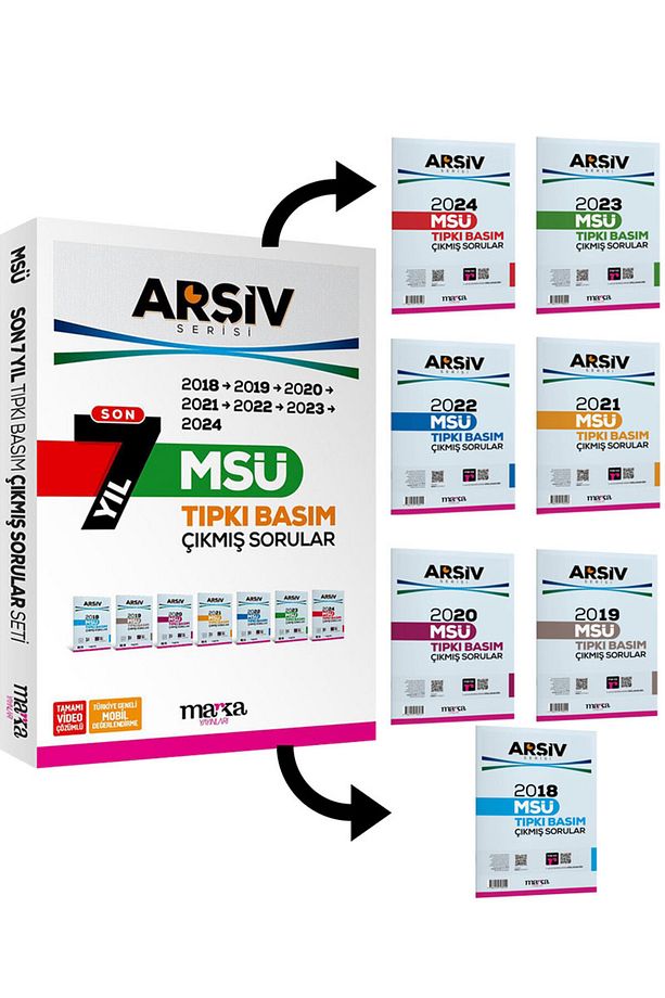SON 7 Yıl MSÜ Tıpkı Basım ÇIKMIŞ Sorular Video Çözümlü 2024 23 22 21 20 19 2018 Fasikül ARŞİV SERİSİ - 1
