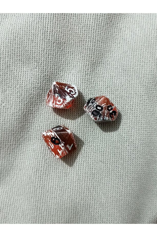 Özel Üretim Role Play Game RPG DND D8 D10 D100 Zar Seti - 5