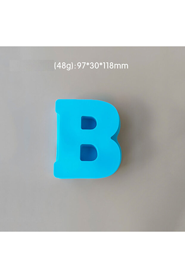قالب سيليكون راتنج وصابون حرف B متوسط الحجم