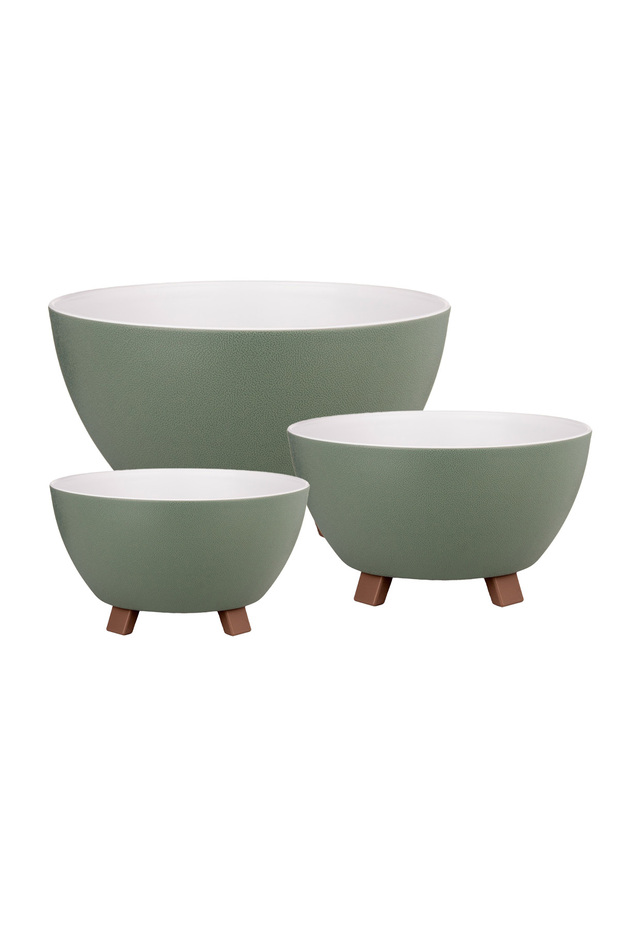 3 Boy Polo Saksı Seti - 1