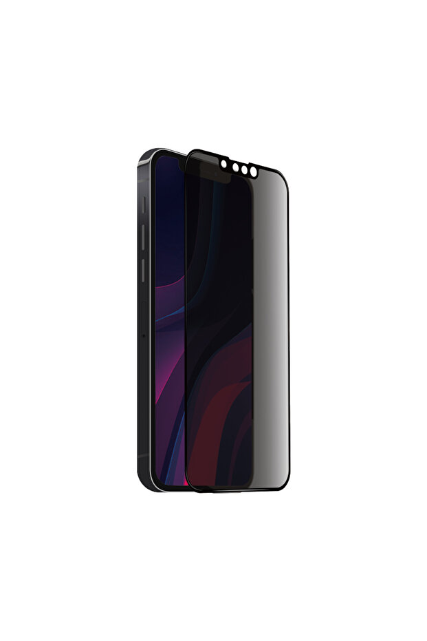 واقي شاشة سيراميكي لجهاز iPhone 14 Plus - أسود للخصوصية - 1