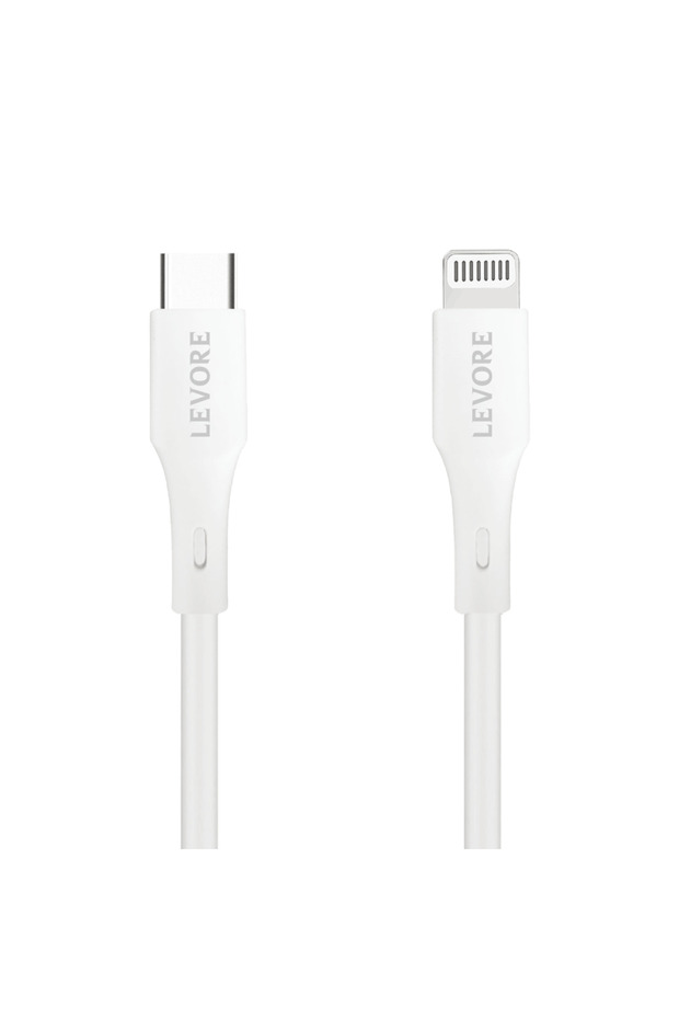 كابل USB-C إلى Lightning TPE معتمد من MFI بطول 1 متر - أبيض