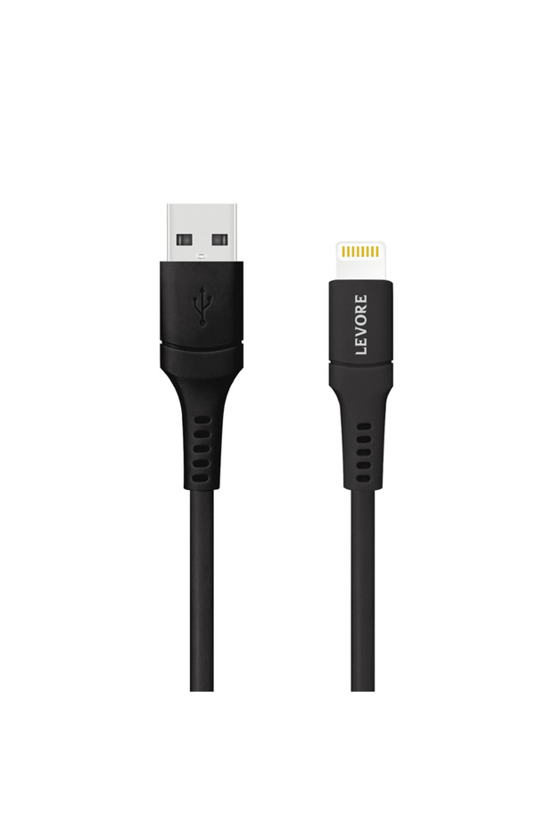 كابل USB إلى Lightning معتمد من MFI TPE بطول 1 متر - أسود