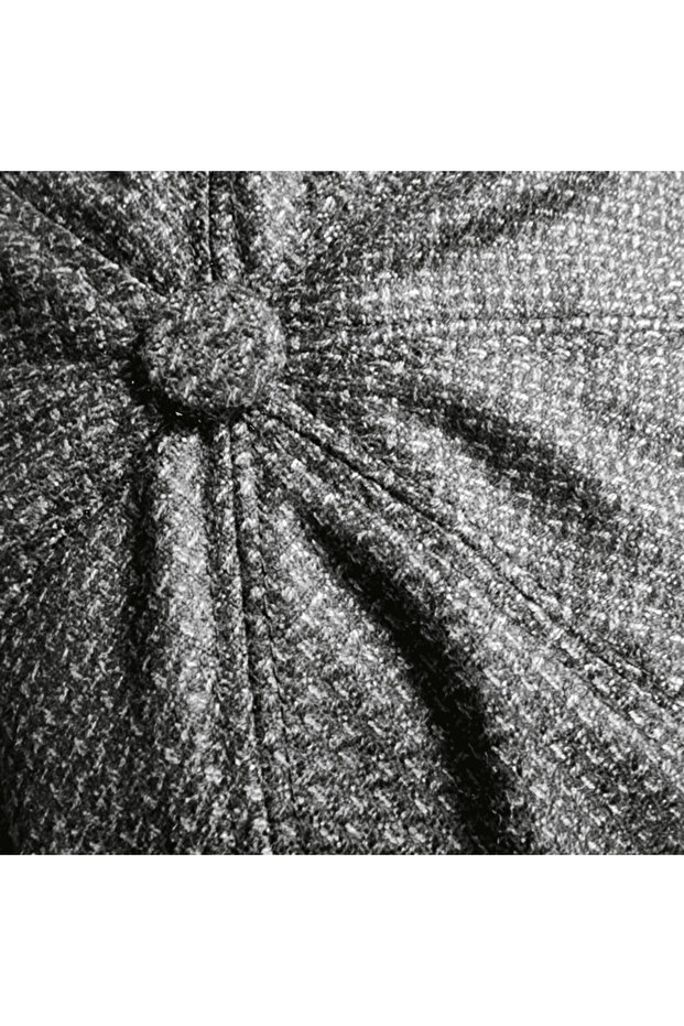 قبعة على الطراز الاسكتلندي باللون الرمادي الداكن - 2