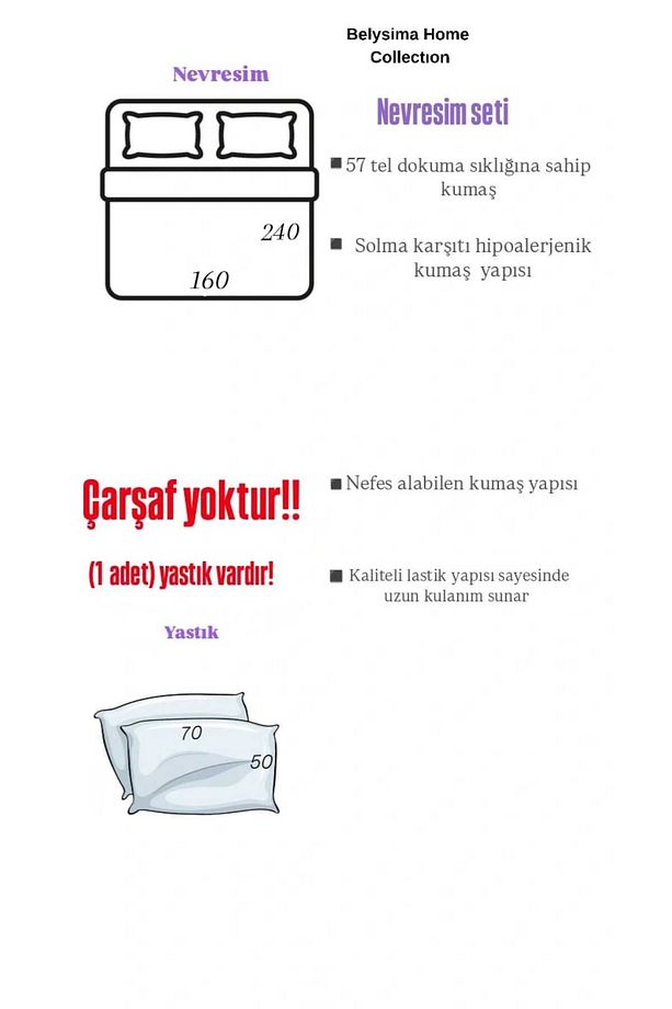 Belysima Tek Kişilik Pamuklu Nevresim Seti - 4