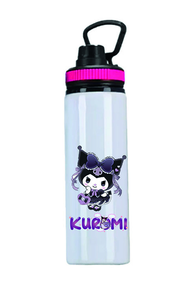 Kuromi Printed Water Bottle - 850Mlt - 052