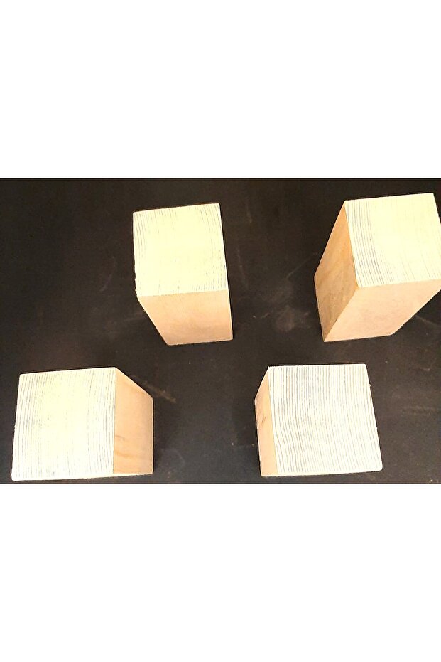 مجموعة منشورات مستطيلة من خشب الكستناء - 1