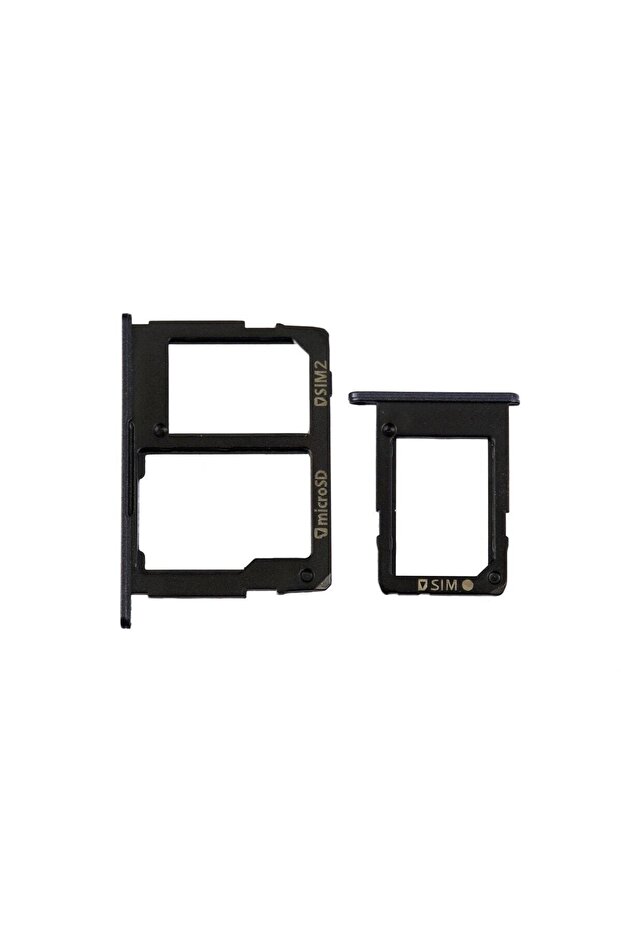 Samsung Galaxy J7 Prime G610 Compatible Sim Card Tray Black Pair