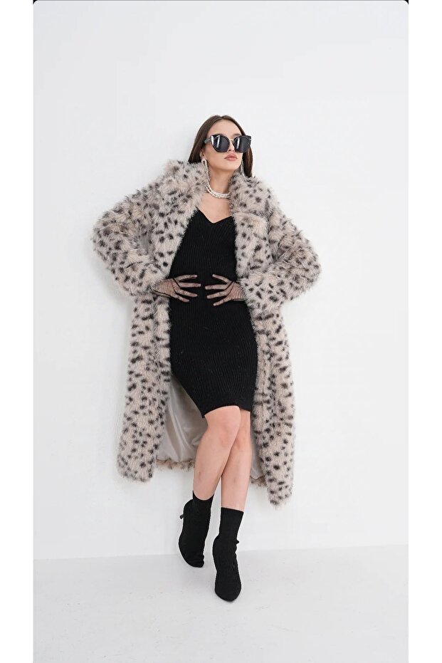 Women's Mink Patterned Fur Fabric New Collection Aklass Fabric Make up the Difference