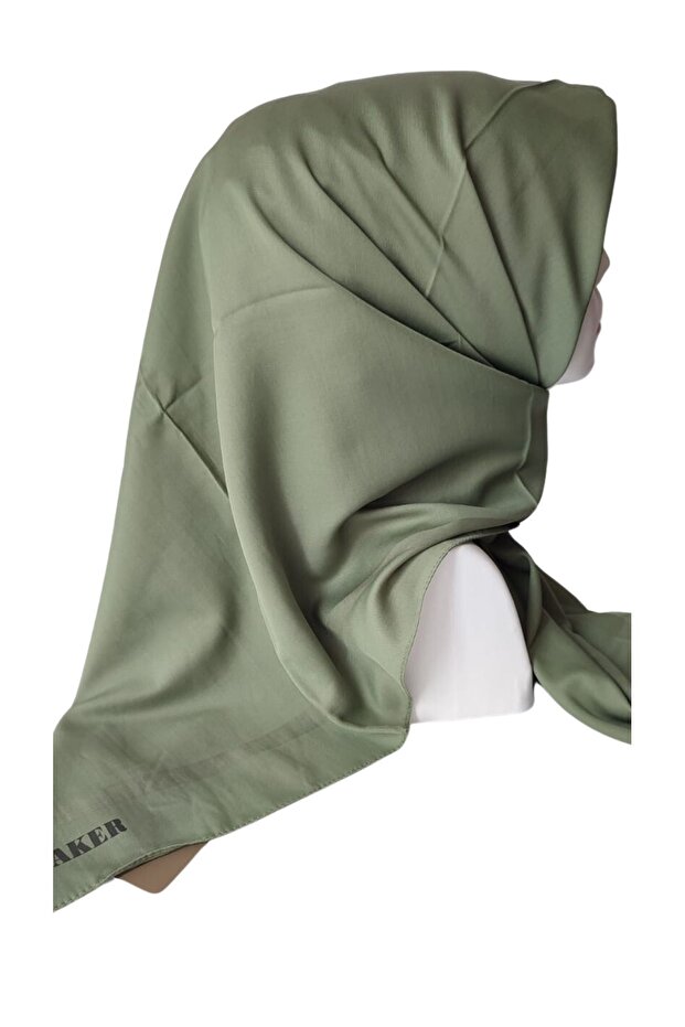 Eșarfă din bumbac simplu verde mentă - 952 - 3