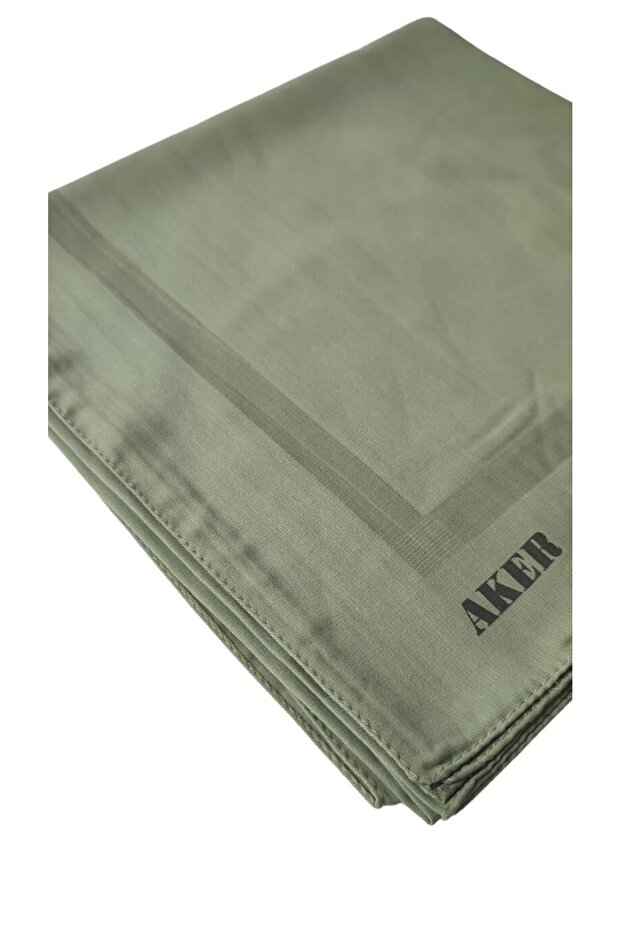 Eșarfă din bumbac simplu verde mentă - 952 - 5