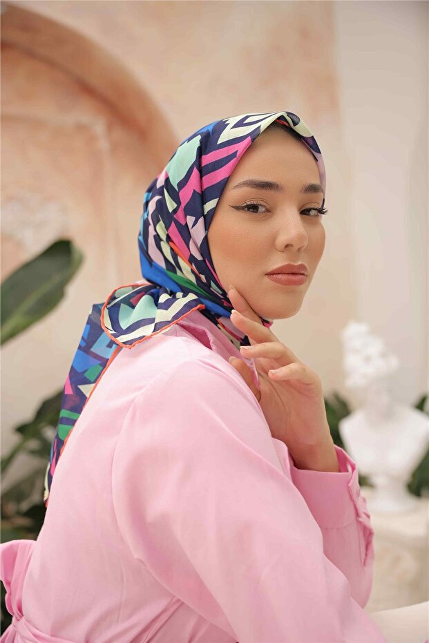 Soft Eşarp Geometrik - 5