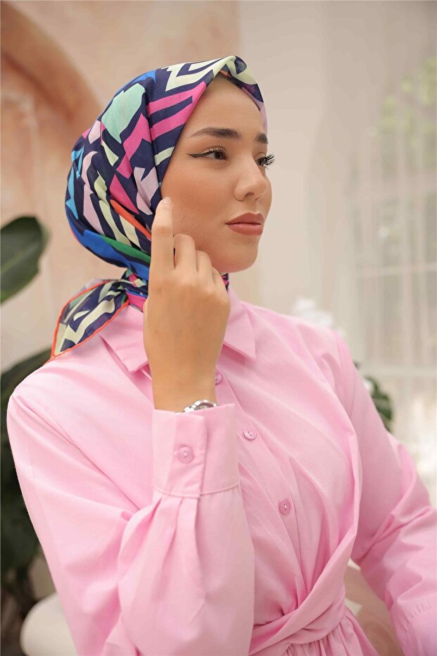 Soft Eşarp Geometrik - 4