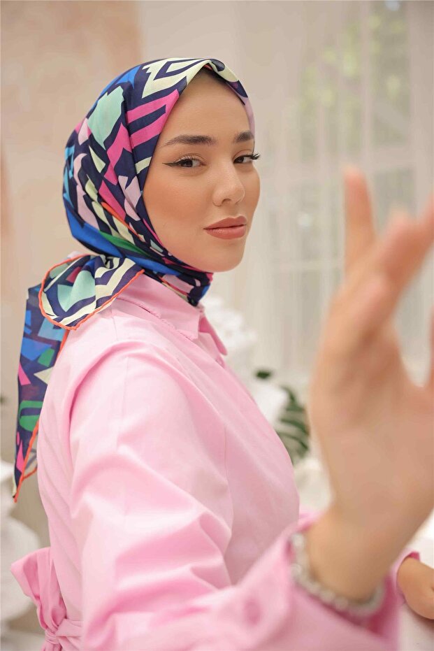 Soft Eşarp Geometrik - 3