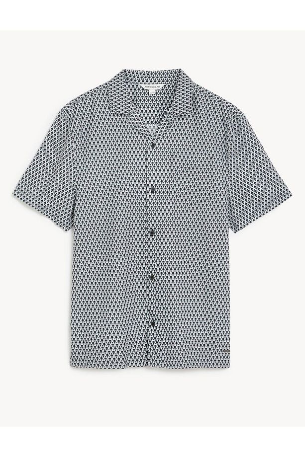 Regular Fit Kısa Kollu Pijama Üstü - 5