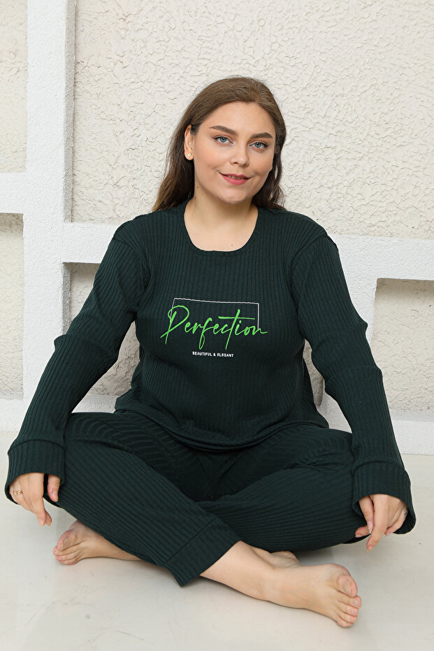 Large Size Filled Pyjamas Suit - 5