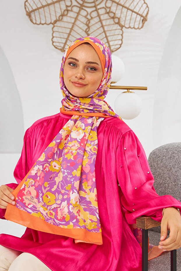 شال ناعم من Nature Pinkly برتقالي 3031-03