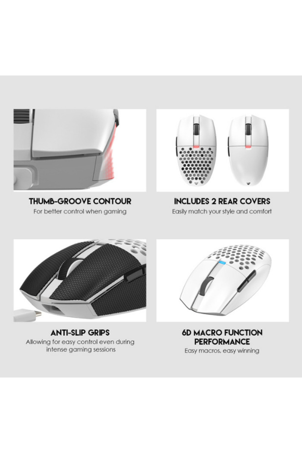 Fantech Arıa Xd7 Superlıght Kablosuz Oyuncu Mouse Paw3395 (GRIP TAPE VE YEDEK SKATES) - 4