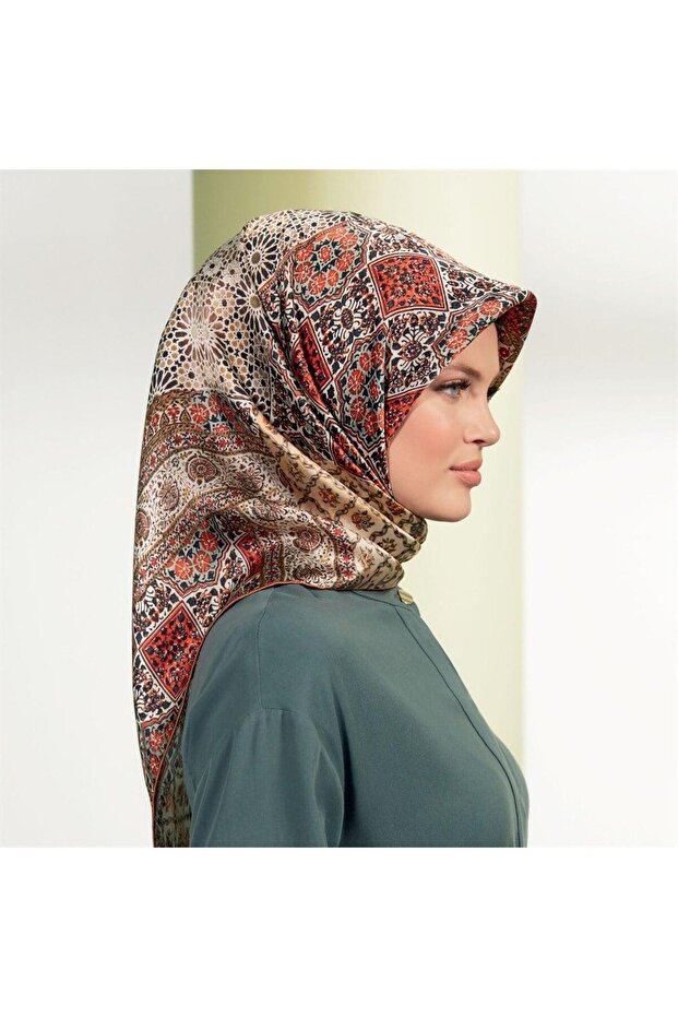 Sport Scarf - 8330P-09 - Tivil - Ethnic Shawl Pattern