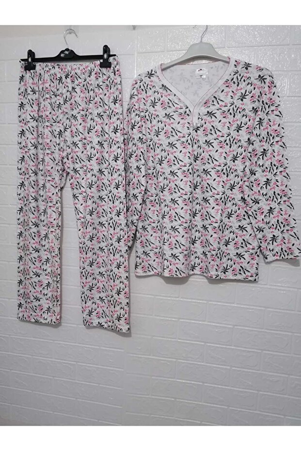 Winter, 100% Cotton, Ribbed Inside Pajama Set